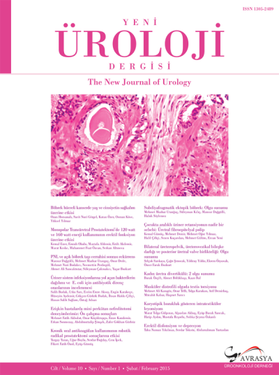 The New Journal Of Urology Volume: 10 Number: 1